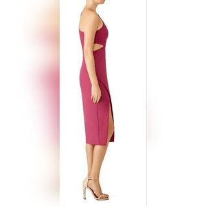 Cinq à Sept Burgundy Asymmetrical Dress